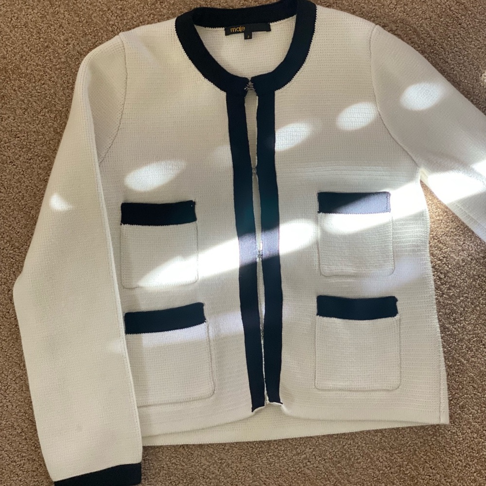 Maje off white knitwear